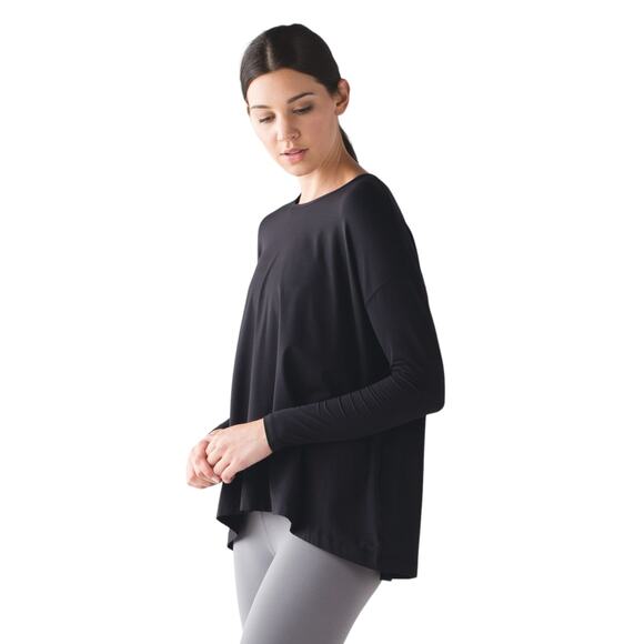 Lululemon Heathered Black City Bound RULU Long Sleeve Top - Picture 9 of 10